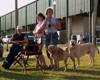 (L to R) Cindy Carpenter, Lora Kay Witterstaeter, Ellen Witterstaeter along with Scooter and Shelly.