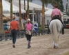 Courtney King-Dye, Caroline Adams, Jodie Kelly and Manhattan headed back to the CDI barn